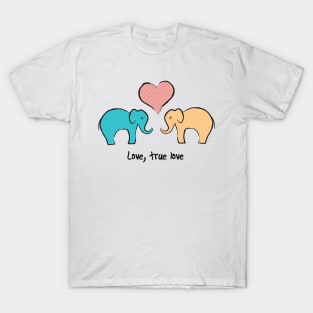 Elephants in love T-Shirt